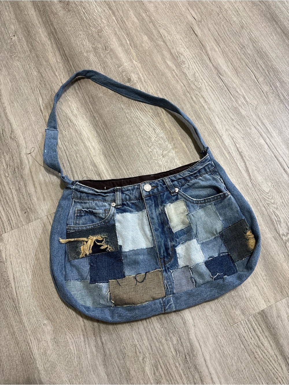 Denim Patchwork Purse - Picture 1 of 2